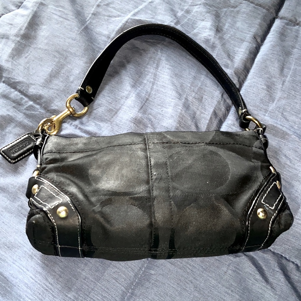COPY - EUC Canvas and leather COACH pouchette